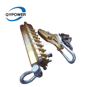 Bolt type OPGW come along clamp